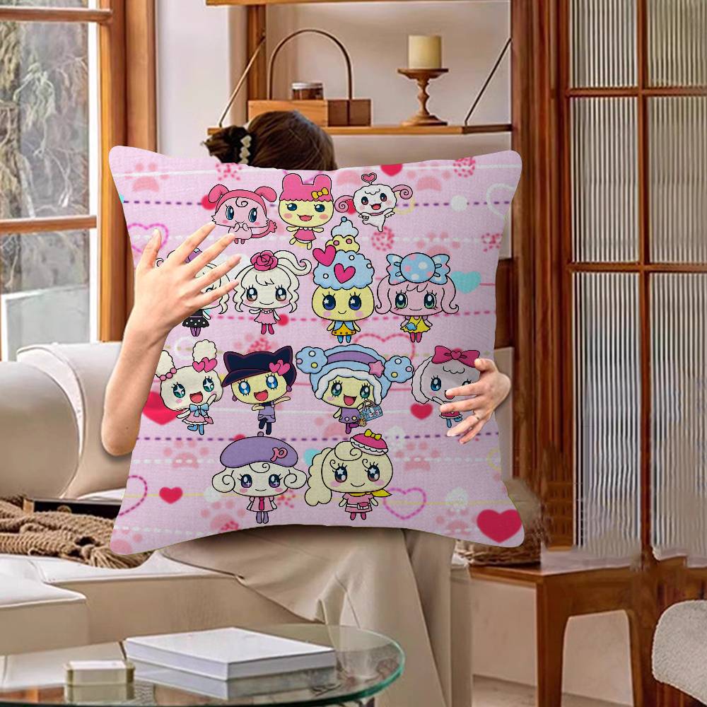Game Fanart Cute Cartoon TTamagotchi Pillow Cushion Cover Pillowcase Living Room Sofa Home Decor Customized