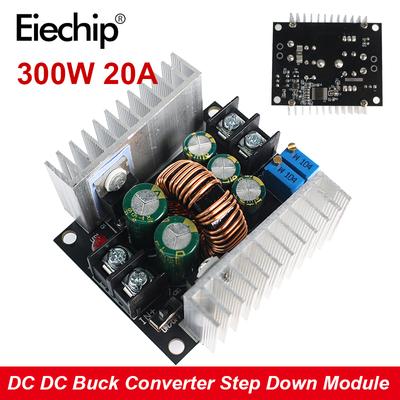 Módulo reductor de voltaje de CC/CC, 300 W, 20 A, controlador LED de corriente constante CC-CC, placa reductora de voltaje de potencia ajustable CC/CV