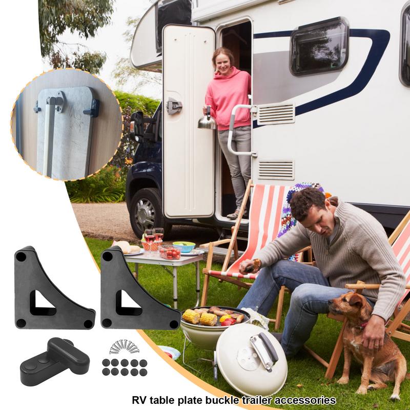 Campers Table Base Mount Strong Table Wall Mount RV Table Plate Buckle Outdoor Table Bracket Folding Table Mount Hardwares