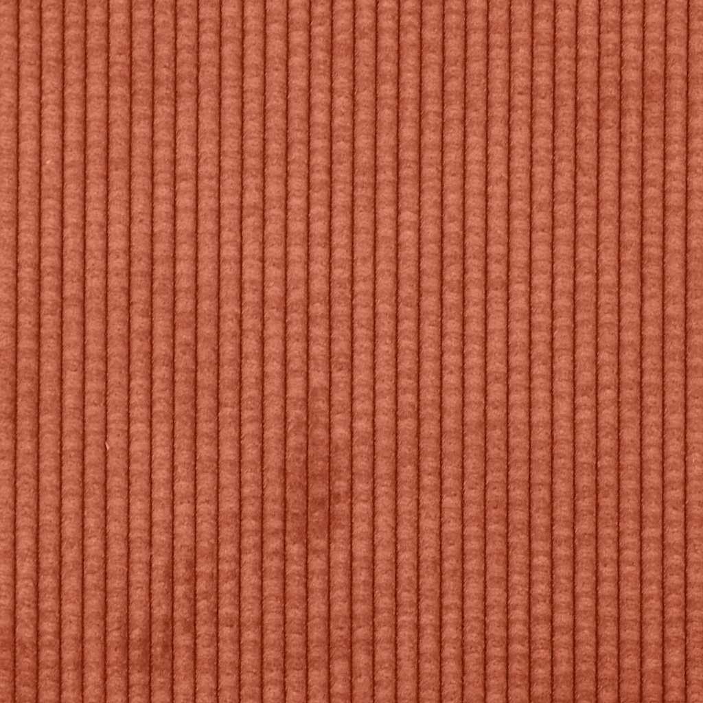 Back Cushion Red Orange 140 x 50 cm Corduroy Fabric