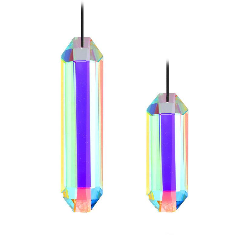 Prism Pendant 76mm/120mm Suncatcher Crystal Pendant Glass Pendant Rainbow Window Hanging For Window Display Home Decor Indoor
