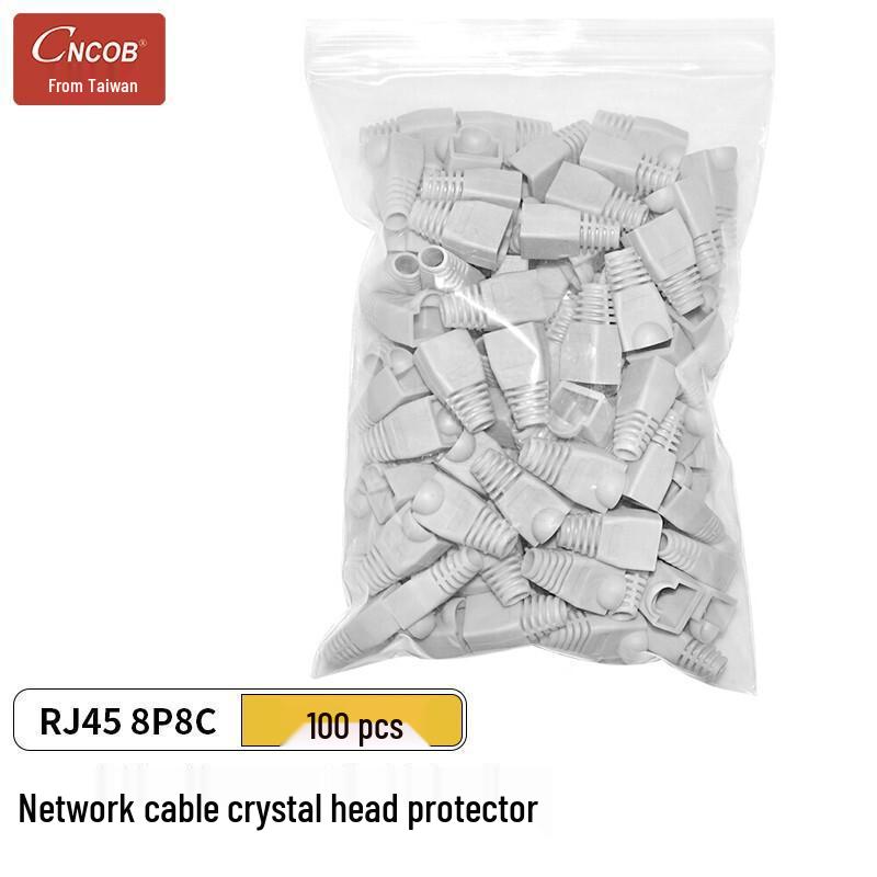 CNCOB Colorful Engineering-Grade RJ45 Cat5e Network Cable Crystal Head Protector 8P8C