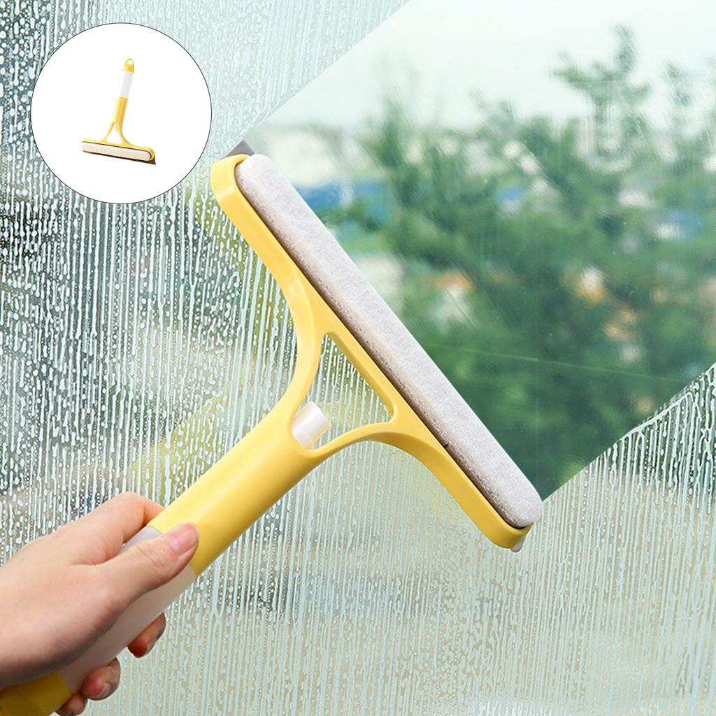 3 in 1 Window Cleaner Tool with Ergonomic Handle for Glass Surfaces Kitchen Bathroom Car Windows