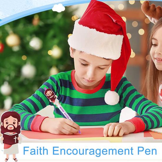 5/10Pcs Easter-themed Ballpoint Pens Bible Verse Jesus Ball Pen with Inspiring Quotes Easter Egg Basket Christian Faith Party Favors