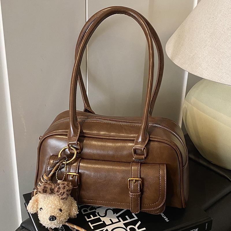 Trendy Fashion Portable Underarm Bowling Bag Women's Autumn New Large-capacity Shoulder Pillow Bag