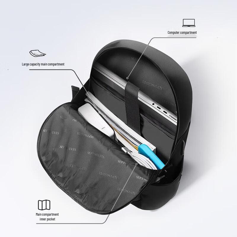 Qipilang Men's Water-Resistant Laptop Backpack
