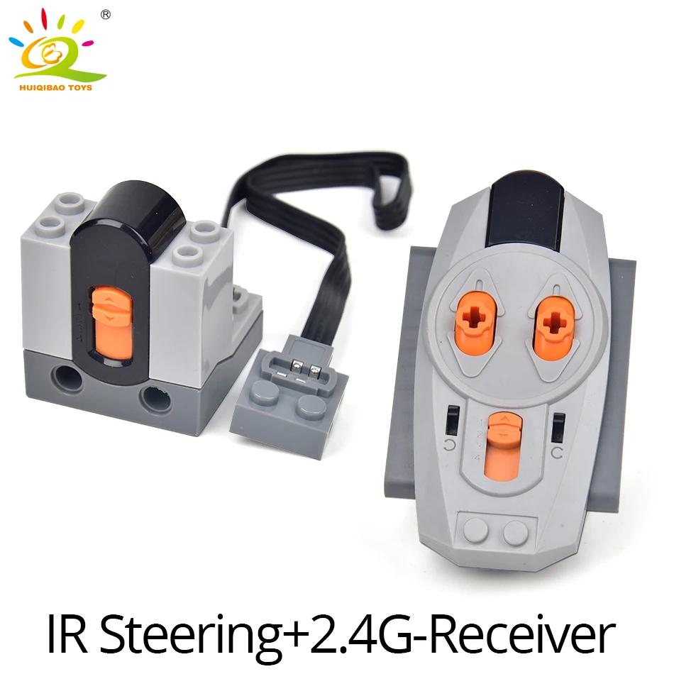 MOC Technical Power Function Train M L XL Motor IR Building Blocks High Tech Parts Bricks DIY Car Truck Construction