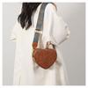 Portamonete Retro Leggero da Donna Pacchi Carino a Forma di Cuore Ecopelle Borsa a Tracolla con Cinturino Regolabile Cartella a Spalla Zaino per Donne