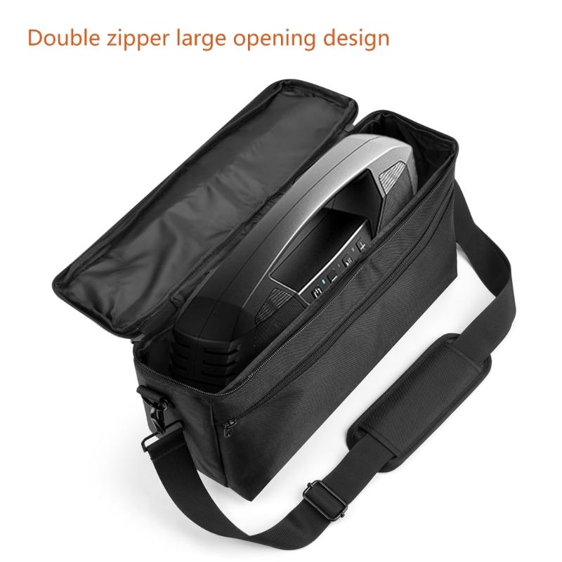 Nylon Carrying Case For 40W Wireless Speaker Adjustable Shoulder Strap Double Zippers Design Spacious Compartment