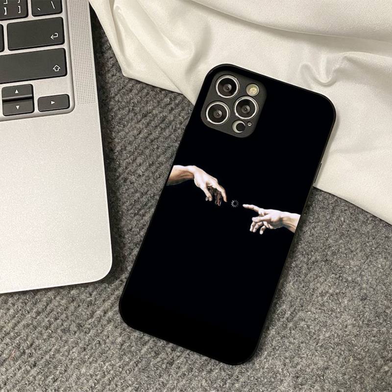 Mona Lisa David Statue Abstract Art Phone Case for iPhone 11 12 13 mini pro XS MAX 8 7 6 6S Plus X 5S SE 2020 XR cover