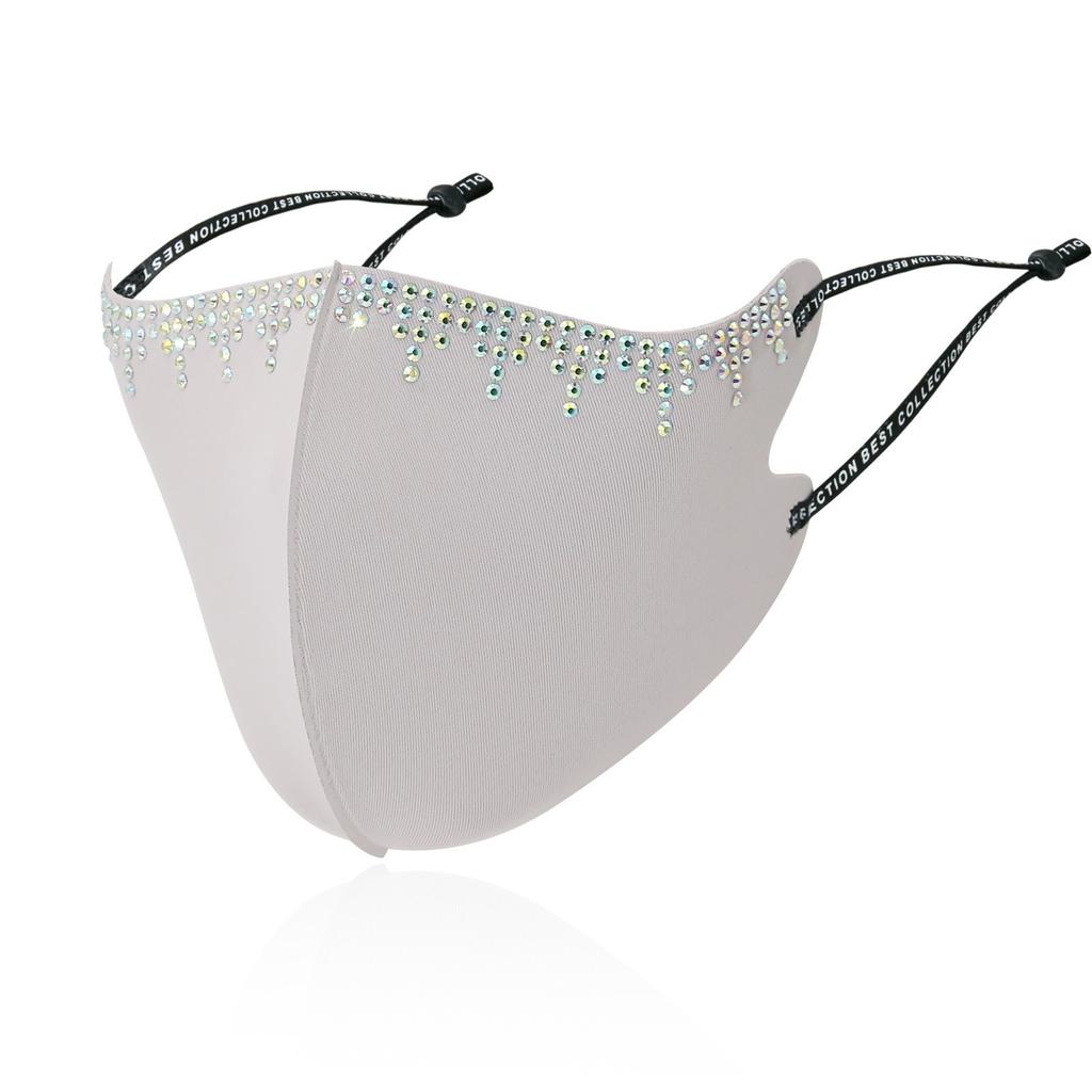 Summer Health Cycling Bright Drill  Silk Mouth Face Mask Respirator Men Women