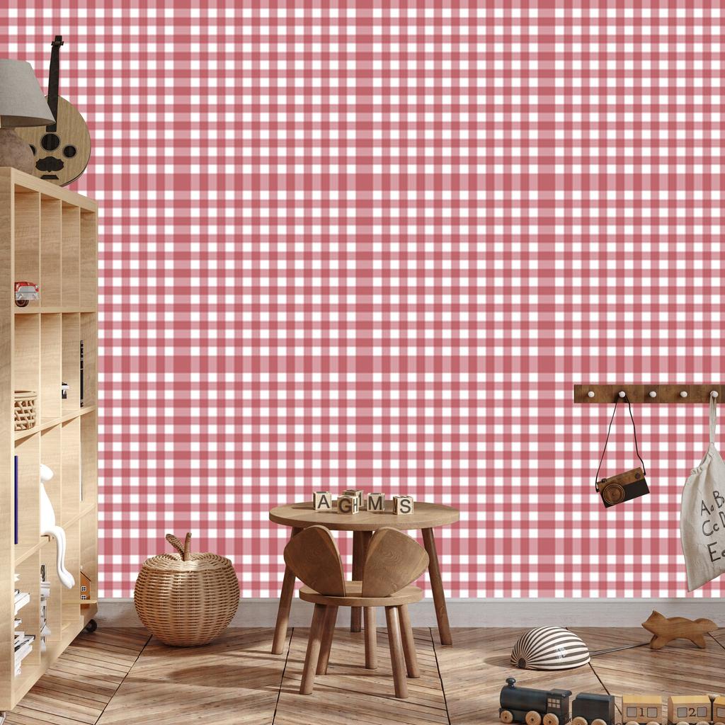 Wallpaper Fabric Pattern Coral and Red for Living Room and Bedroom 50x1000