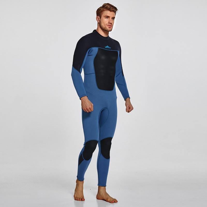 Mens 3mm Full Wetsuit Surfing Diving Swimming Warmth UV Protection Long Sleeve Neoprene Dive Suit