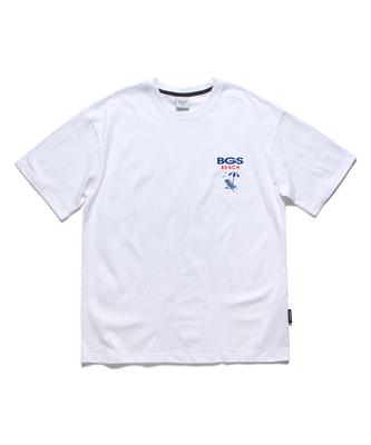 ABNORMALTHING Bgs Beach Oversized T-Shirt White (Bgs Beach T-Shirt White)