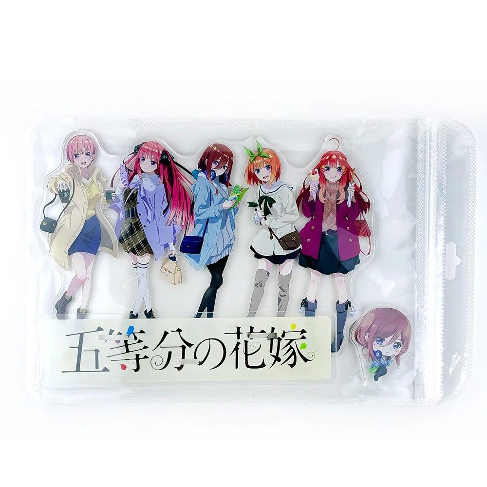 Gotoubun No Hanayome Group Itsuki Miku Nino Yotsuba Ichika Acrylic Stand Standee Toy Figure
