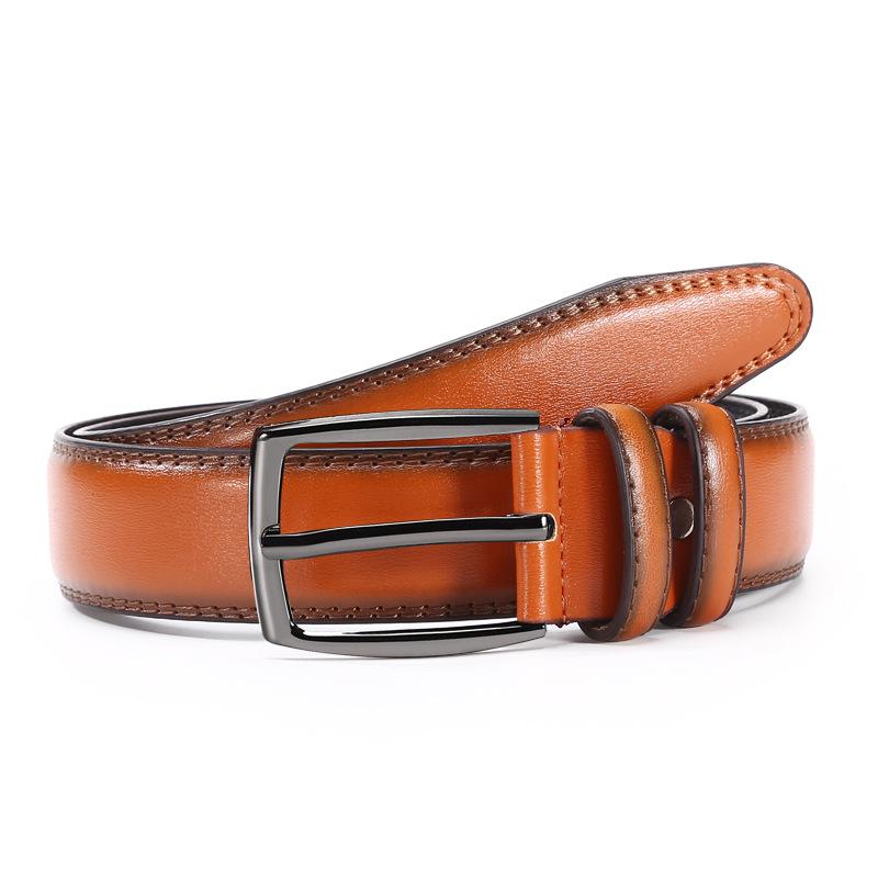 Men's Fashionable Imitation Leather Pin Buckle Belt