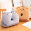 Cartoon Cat Neck Pillow: Folding Nap & Backrest Plush Doll for Office & Classroom