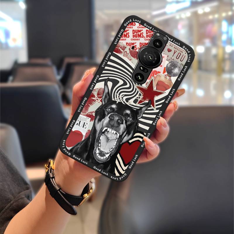 Waterproof Graffiti Phone Case For Sony Xperia Pro-I Back Cover Phone Pouch Anti-knock Soft Case Cute TPU Shockproof