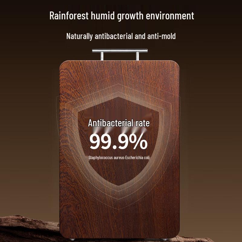 Zhi Shi Solid Wood Cutting Board with Rack
