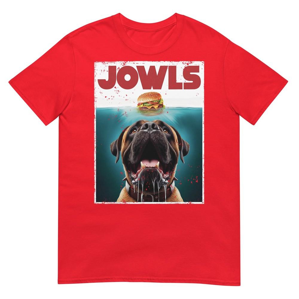 Cute English Mastiff Jowls Burger Bullmastiff Dog Mom Dad Tshirt S