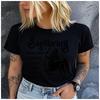 Unisex 100% Polyester Zodiac Sign Print Loose round Neck Short Sleeve Fashion Summer Top for Astrology Lovers