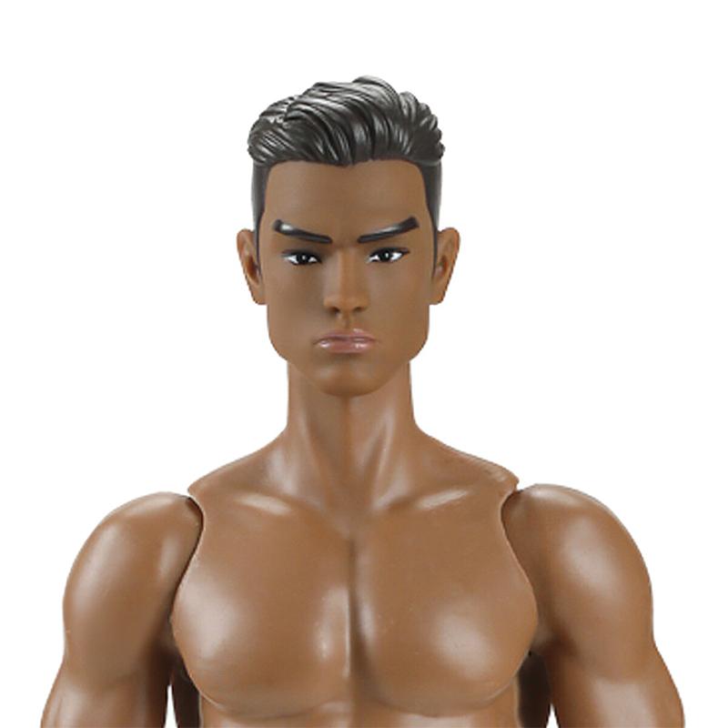 1/6 Männliche Puppe Kopf 35cm Höhe Mann Puppe Zubehör Weiß/Normal/Gebräunt Haut Diy Anziehspielzeug Zubehör