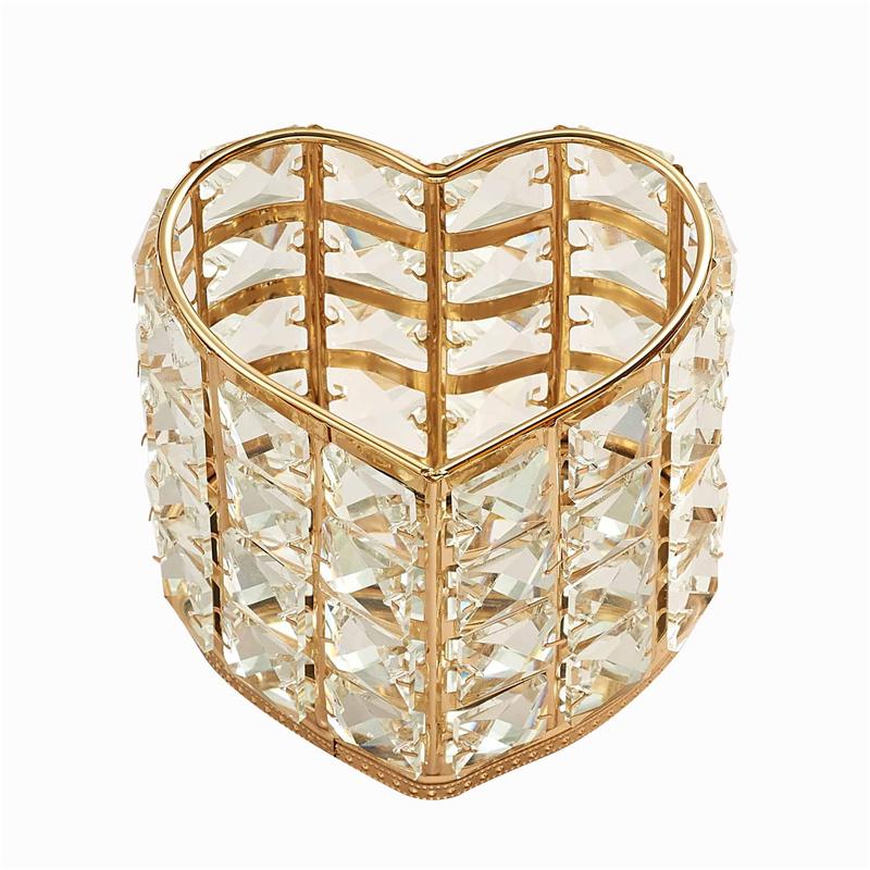 Crystal Makeup Brush Storage Tube Eyebrow Pencil Makeup Organizer cosmetic brush storage bucket l Bead Jewelry Storage Box