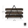 Umbra TERRACE Wooden Tabletop Accessory Case, Walnut, Jewelry Box, Case, Storage