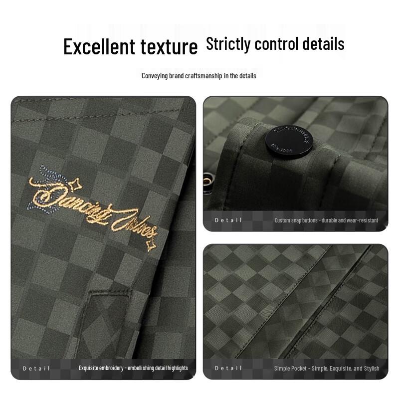 Dancing with Wolves Men's Padded Checkerboard Workwear Jacket