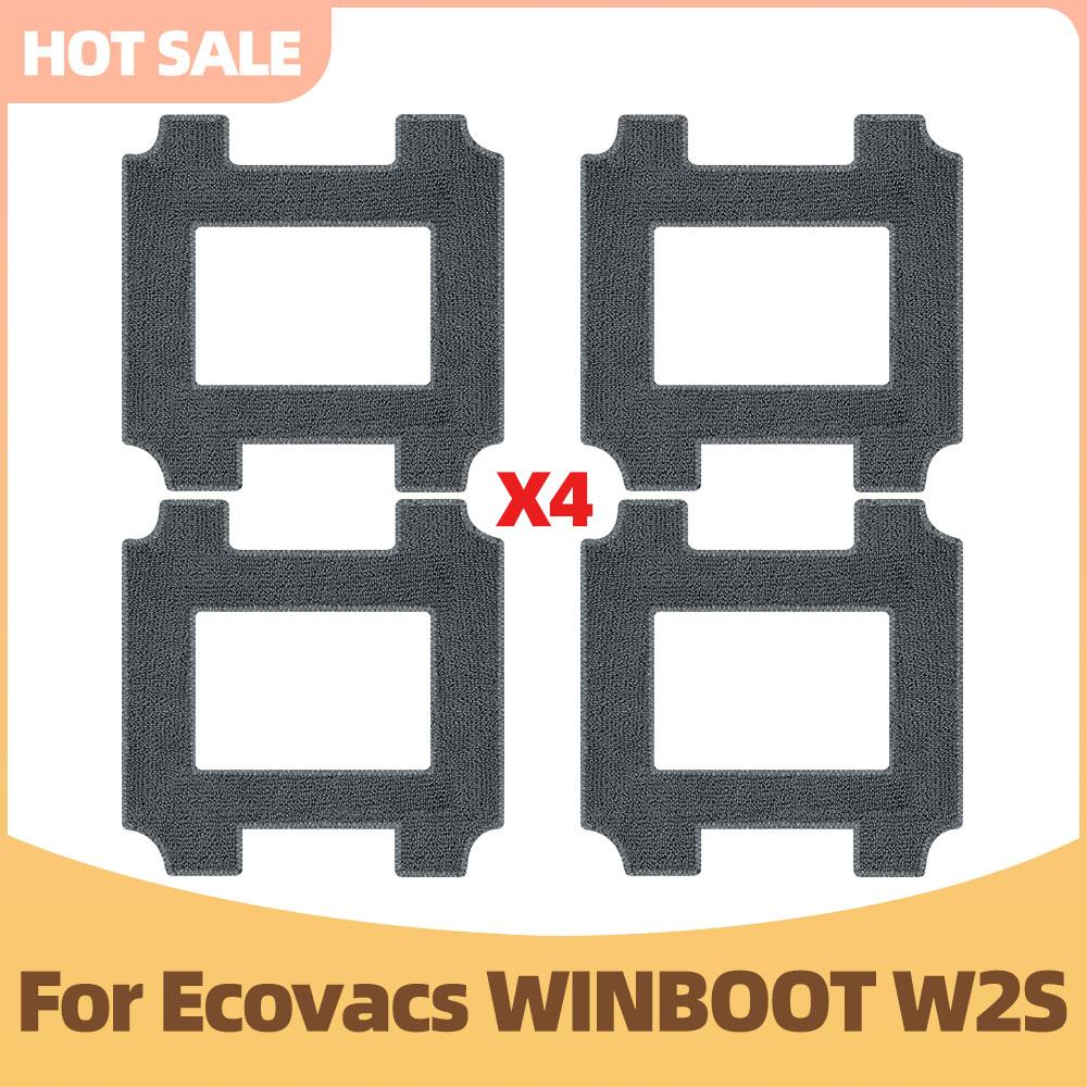 Mop Pads Compatible For Ecovacs WINBOOT W2S PRO , W2S , W2S OMNI , W2S PRO OMNI Vacuum Parts Replacement Accessories