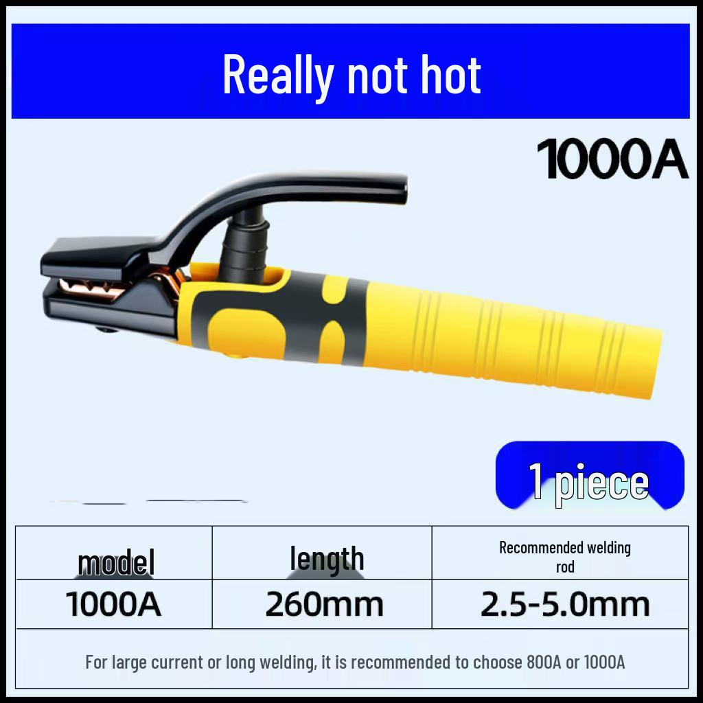Industrial Grade Drop-Proof Electrode Holder: European Style Welding Gun Handle, 500A/800A, Heat Resistant