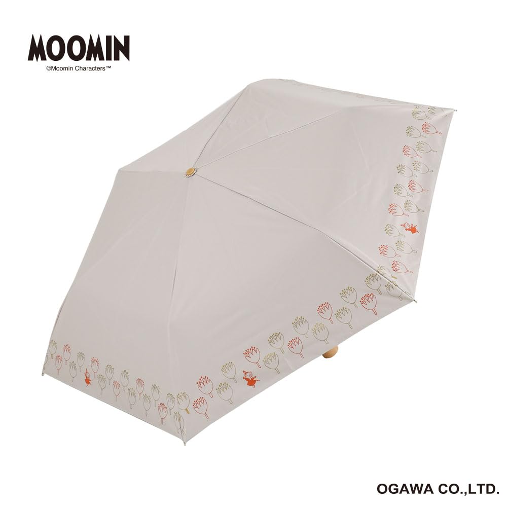 Ogawa Folding Heat Light UV or 6 Hand Moomin Little Water Polyurethane Coating on the Safety Cover Included 56220 [2025] Parasol, Umbrella, Women's,