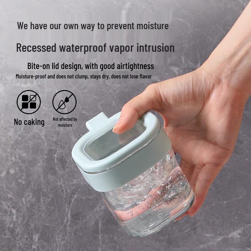 Meiliya 4-Grid Glass Seasoning Box Set