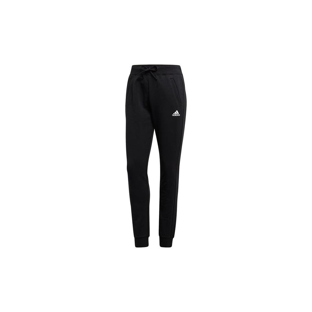Adidas W Pt Ft Slim Solid Color Sports Casual Logo Knitted Long Pants Women bottoms Black FS8991