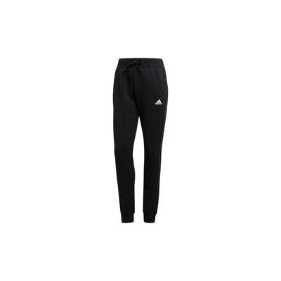 W Pt Ft Slim Cor Sólida Esportivo Casual Logo Tricotado Calça Comprida Feminino Calças Pretas FS8991