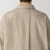 MUJI Wool Blend Shirt Size BG1QZA4A Women's Jacket, Beige, L,