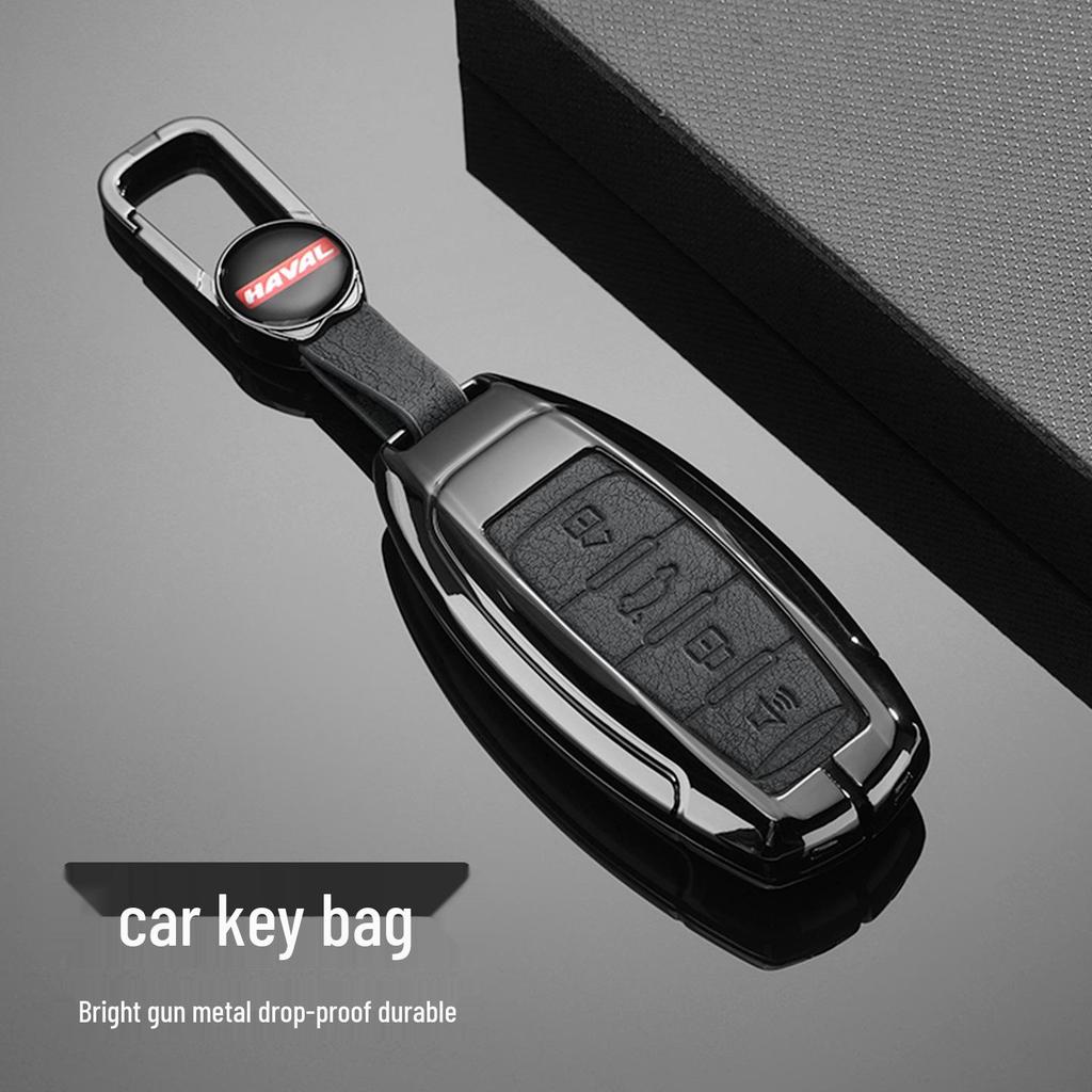 Great Wall Poer & Haval Key Cover: Fits H6, M6, H9, Ora, F7, H5, Big Dog - Metal Shell for 2nd & 3rd Gen Models