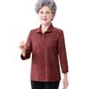 Middle-Aged Women's Floral Summer Blouse