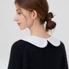 French Style Women Maid Detachable Faux False Collar Sweet Lace Trim Button Half Shirt Necklace Choker Mini Poncho