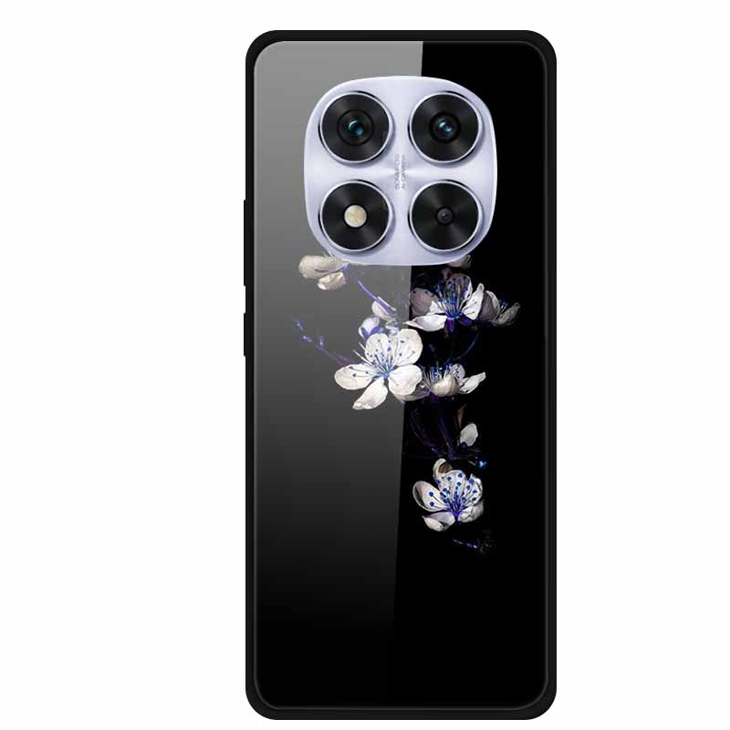 

Glass Back Cover For Redmi Note 14 Note14 Pro 4G Case Tempered Glass Case For Xiaomi Redmi Note 14 Pro 5G Phone Case Soft Bumper RedmiNote14Pro 4G