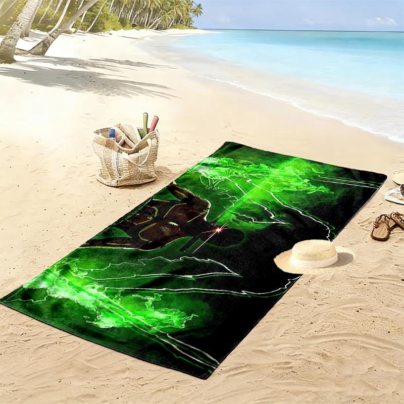 Roronoa Zoro Print Beach Towel, Large Soft Quick Dry Towel for Beach Camping Swimming