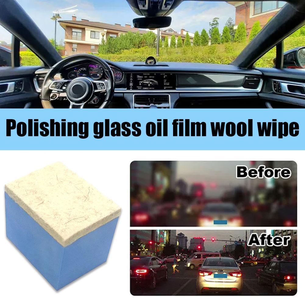 1pcs Car Windshield Oil Film Cleaning Sponge Wiper Tools Cleaning Car Glass Wool Polishing Eras X5E5