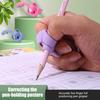 Pencil Grips for Kids Ergonomic Writing Aid for Correct Tripod Grasp Soft TPR Silicone Finger Grippers for Kindergarten Beginners