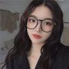 Round Anti-Blue Glasses Women'S Candy Color Rice Ding Retro Flat Glasses Finished Myopia Glasses Gold Frame Men