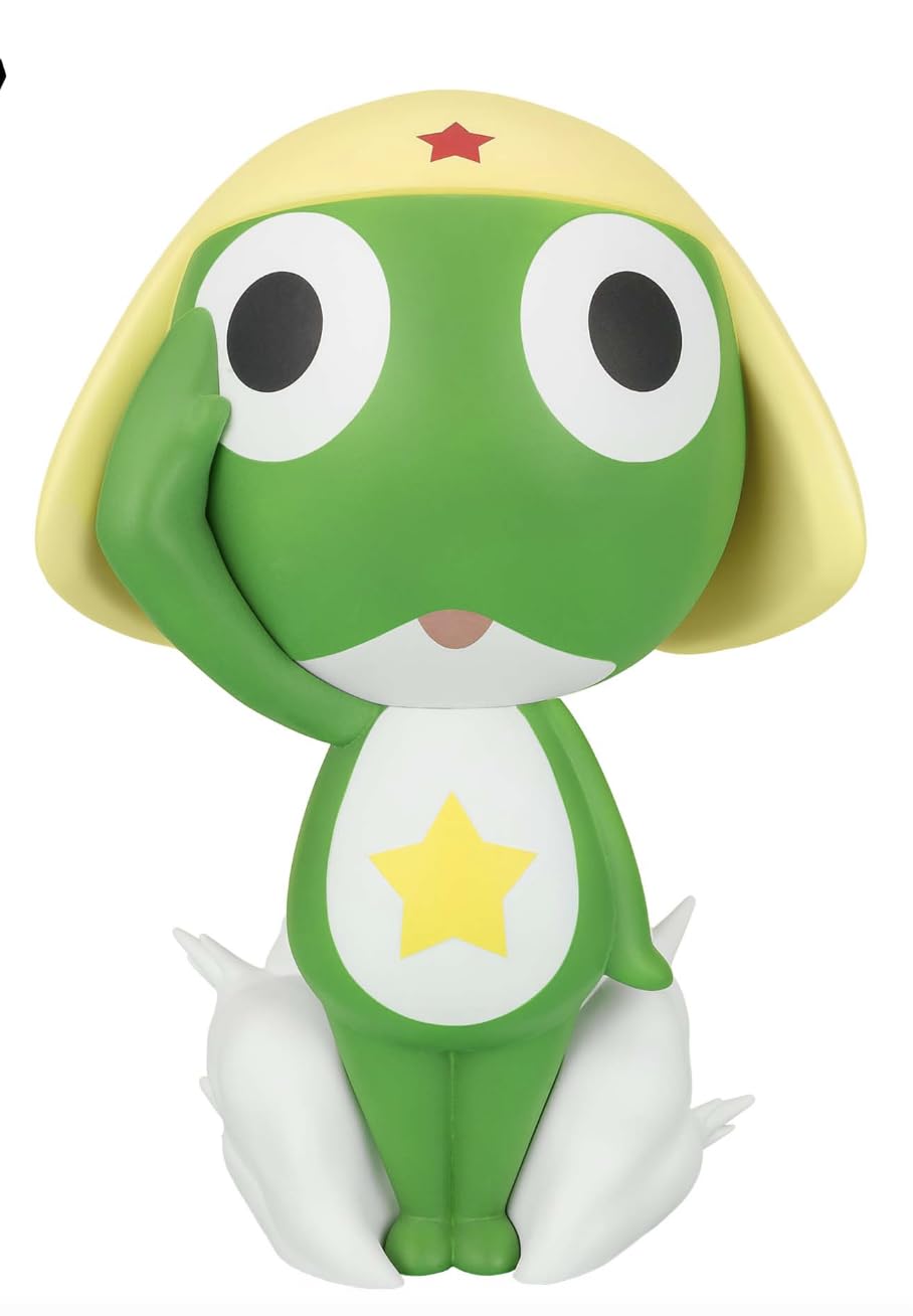 

Sergeant Keroro soft large approximately 18cm in length figure, vinyl, SOFVIMATES,