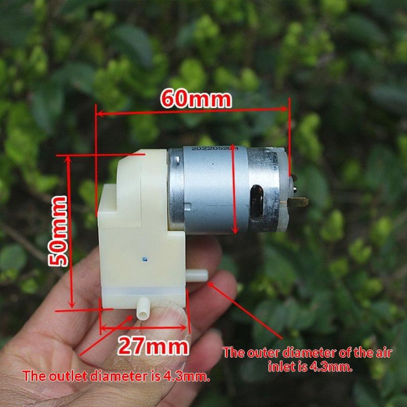 1Pcs Negative Pressure Suction Piston Pump DC 12V 70Kpa Mini Motor Small Air Vacuum Pump DIY Breast Pump Inflator Aquarium