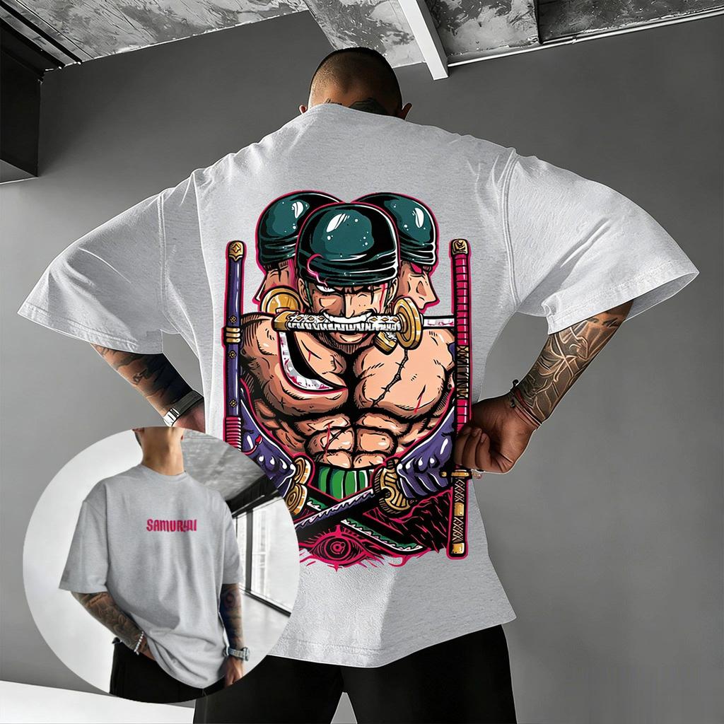 Oversized Vintage One Piece Zoro Graphic T Shirt Men Women Short Sleeve Tee  Anime Print 2026 Summer Y2k Streetwear Casual Tops