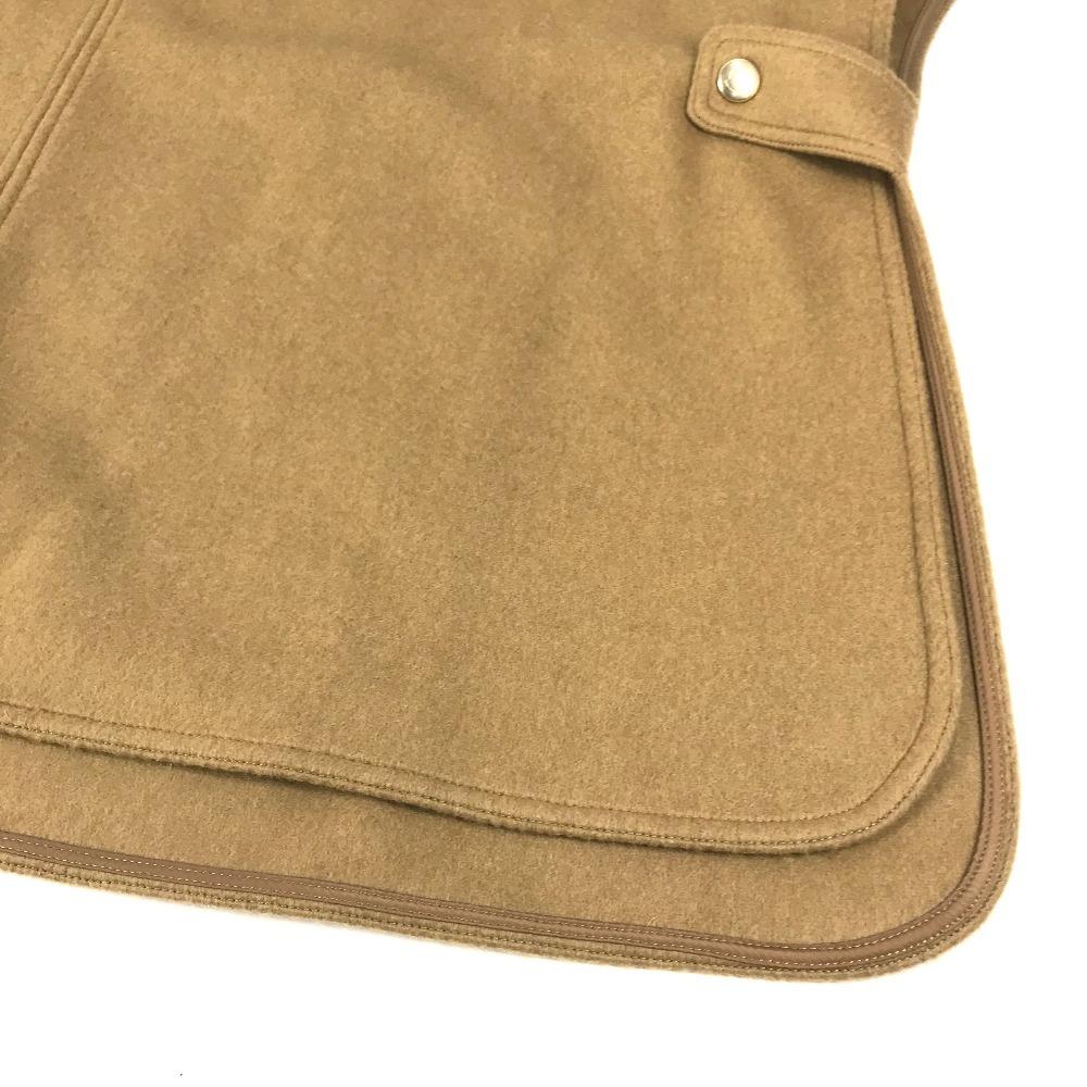 MONCLER logo PONCHO CAPE Apparel Outerwear Haori Tops poncho wool / Nylon Beige