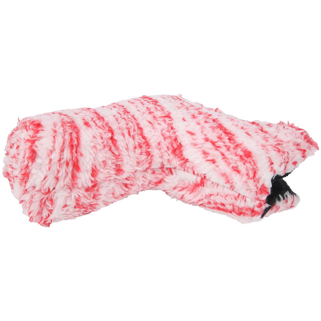 L shaped Golf Putter Head Cover Soft Plush Durable Club Headcover Protector Accessory(White Pink )