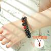 Handmade Natural Incense Bead Bracelet 0.8cm Double Loop With Charm Ethnic Style Unisex Jewelry Gift